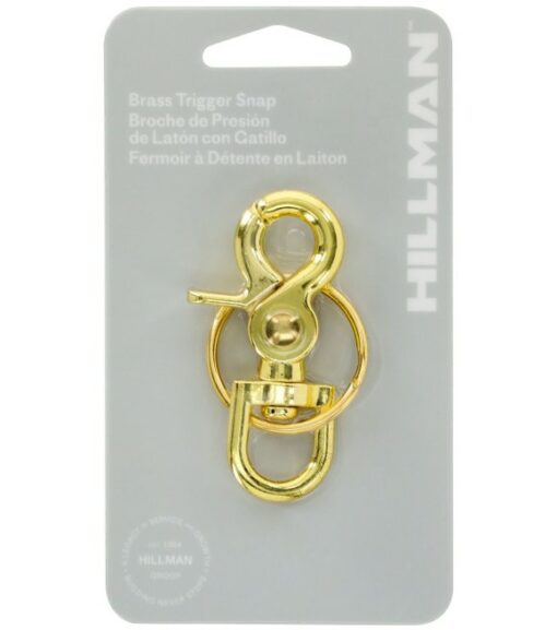 Hillman, Brass Trigger Snap Hook with Key Ring Wilco Farm Stores