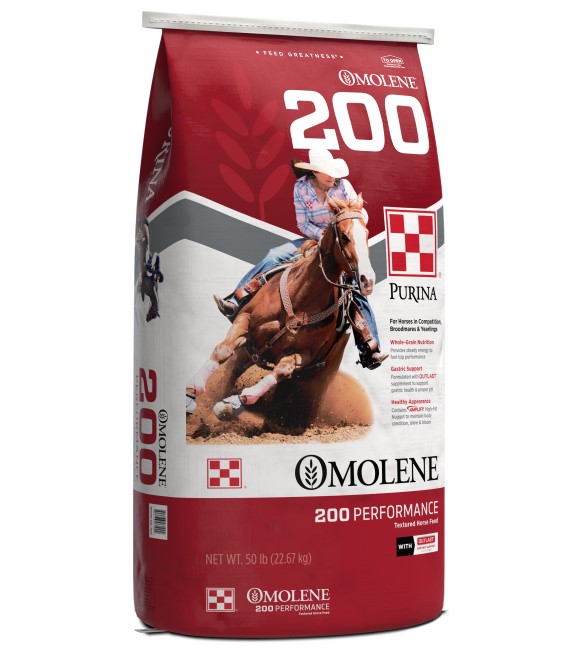 Purina, Omolene 200 Performance Horse Feed, 50 lb