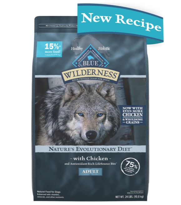 Blue Buffalo, Wilderness Chicken with Wholesome Grains Recipe Adult Dog Food
