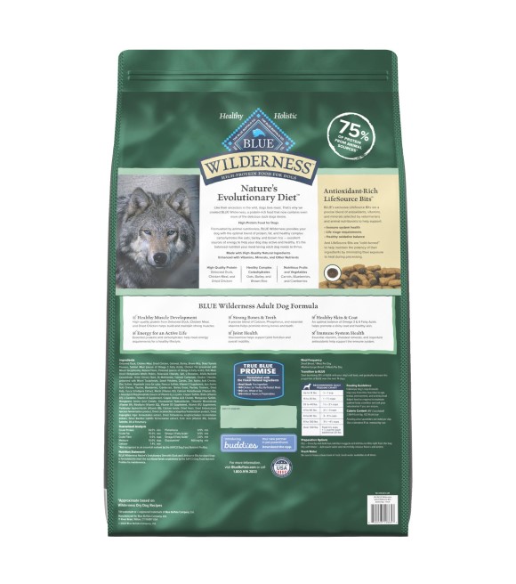 Blue Buffalo, Wilderness Duck with Wholesome Grains Recipe Adult Dog Food