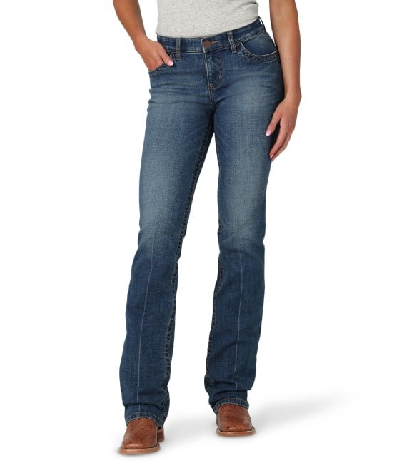 Wrangler, Ladies Ultimate Riding Jean Willow Mid-Rise Bootcut Jean in ...