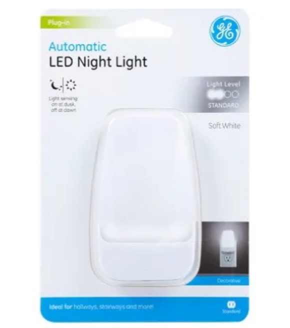 GE, White Contempo LED Night Light