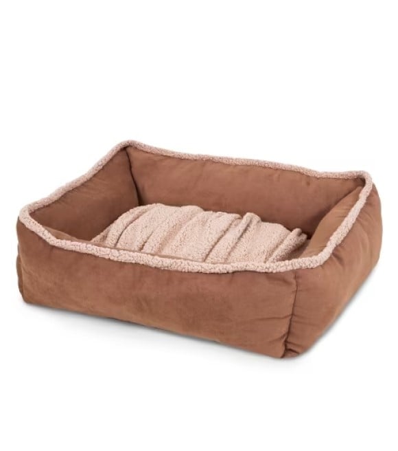 Aspen Pet Tan Large Dig N Burrow Lounger Pet Bed Wilco Farm Stores