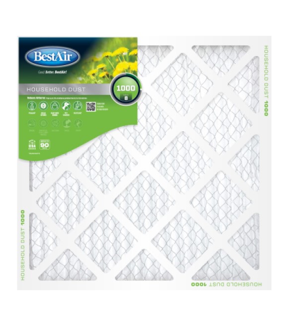 Best Air, Pleated Household Air Filter MERV 8, 18" x 20" x 1" Wilco