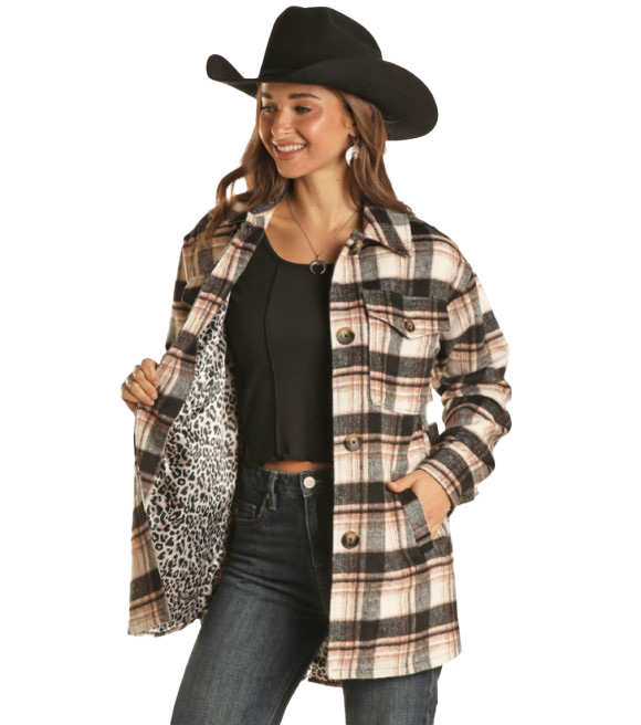 Ladies plaid outlet coat