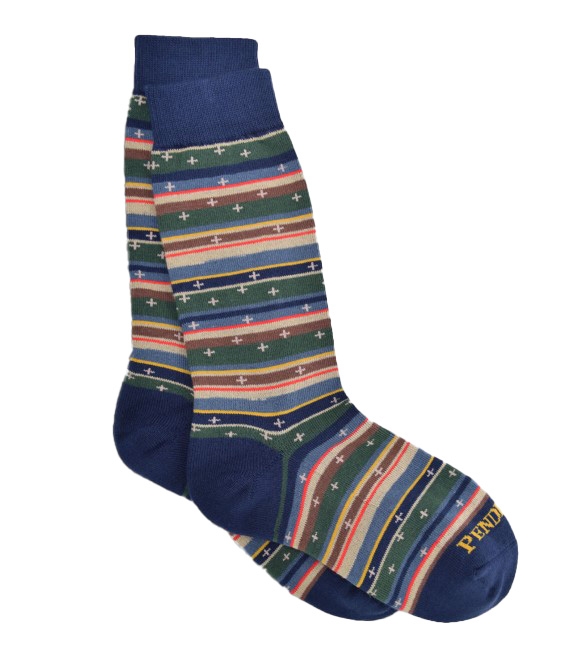 Pendleton, Unisex Bridger Stripe Crew Socks Wilco Farm Stores