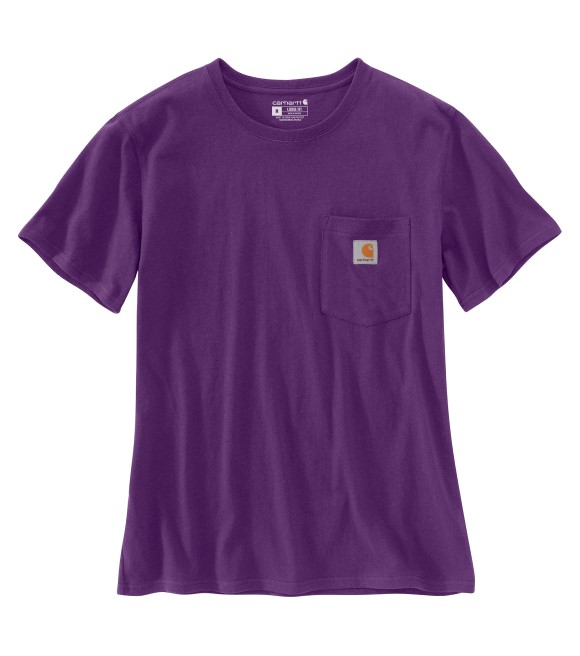Carhartt WIP Basic T-shirt - dark plum garment dyed/dark purple 