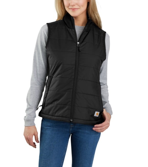 Carhartt, Ladies Black Rain Defender Relaxed Fit Light Weight Insulated ...