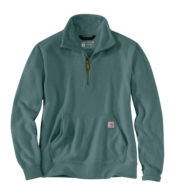 Carhartt, Ladies Sea Pine Heather Relaxed Fit Midweight Quarter-Zip ...