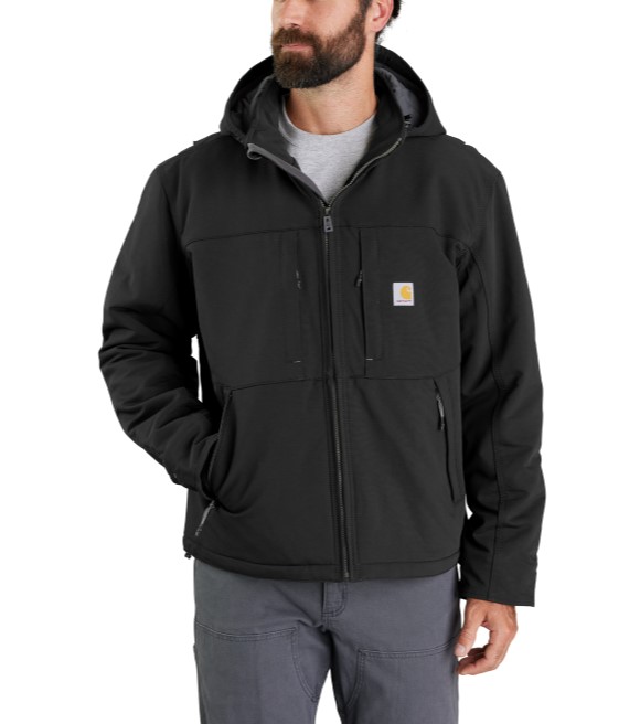 Carhartt, Men's Black Super Dux Full Swing Relaxed Fit Insulated Jacket ...