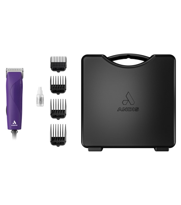 Andis, Purple Pro-Animal Detachable Blade Clipper Kit