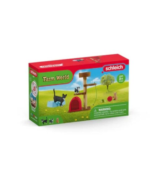 Schleich, Toy Playtime For Cute Cats Set Wilco Farm Stores