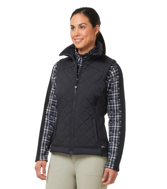Kerrits, Ladies Black Full Motion Quilted Vest, 40708 - Wilco Farm Stores