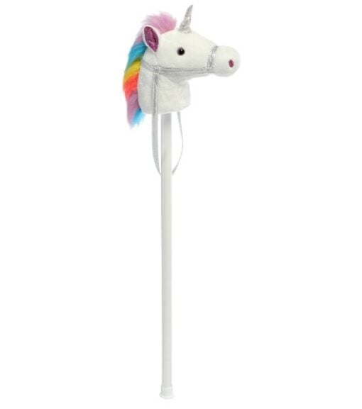 Aurora Gift, 37" Giddy-Up Friends White Unicorn Stick Pony - Wilco Farm ...