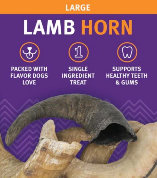 Icelandic+, Small Lamb Horn Dog Chew Wilco Farm Stores
