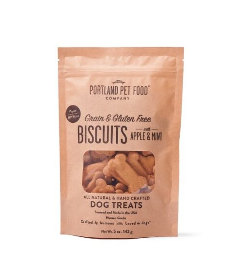 Portland Pet Food Company, Grain & GlutenFree Apple & Mint Biscuit Dog