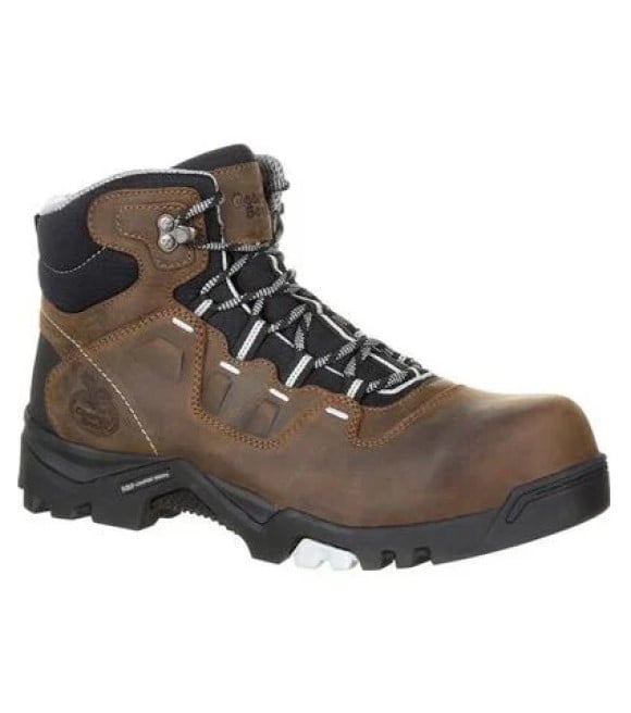 Georgia Boots, Men's Brown Amplitude Composite Toe Waterproof Work Boot ...