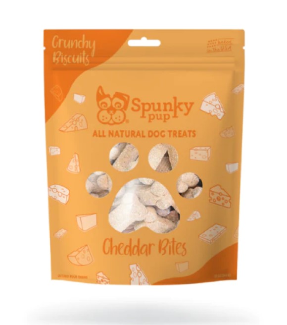 Spunky Pup, Cheddar Bites All Natural Biscuit Dog Treats, 10 oz Wilco