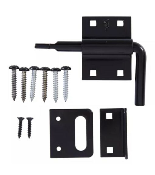 National Hardware, Black Slide Bolt Gate Latch | Gate Lat