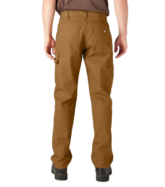 Dickies, Men's Rinsed Brown Duck Relaxed Fit Heavyweight Duck Carpenter ...