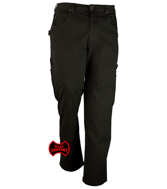 Five Brothers, Men's Black Enzyme Washed Flex Brushed Twill Pants, 4808.07  - Wilco Farm Stores