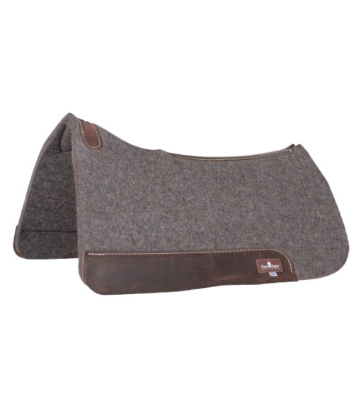 Classic Equine, Gray 100 Wool Felt Saddle Pad, 31" x 32" x 1/2