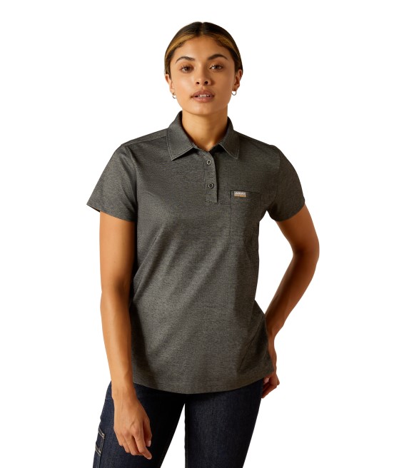 Camisa Polo Masculina Ariat Rebar Foreman - Tecido Técnico Com Proteção UV