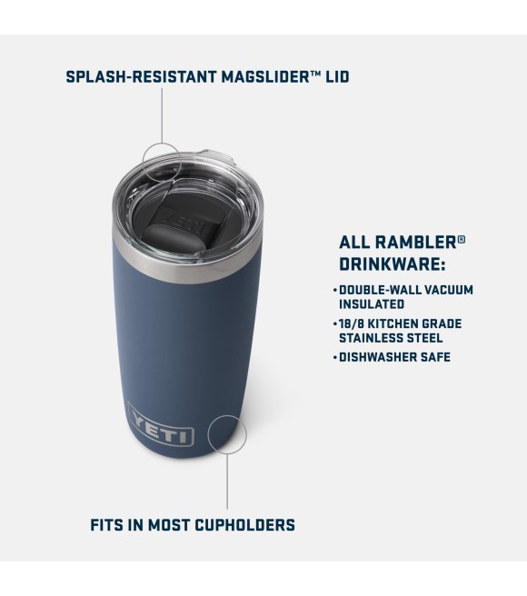 YETI, Big Wave Blue Rambler Tumbler, 20 oz - Wilco Farm Stores