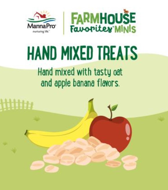 Manna Pro, Farmhouse Favorites Mini Horse & Mini Donkey Treats, 3 lb
