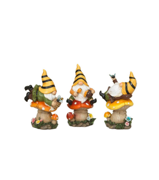 Gerson, Assorted Bee Gnome on Mushroom Statue - Wilco Farm Stores