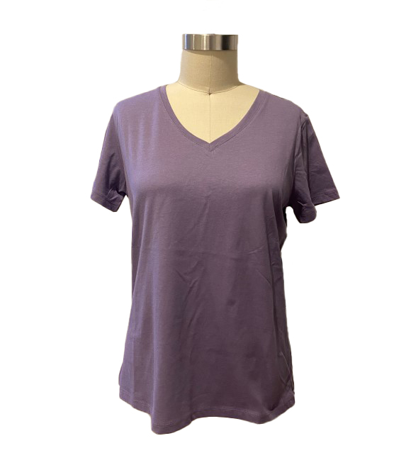 Wilfull Wear, Ladies Purple V-Neck T-Shirt - Wilco Farm Stores