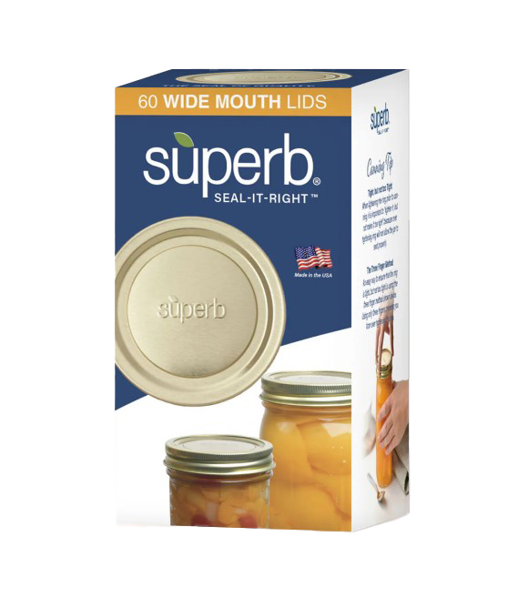 Superb, Wide Mouth Canning Lids, 60 ct Wilco Farm Stores