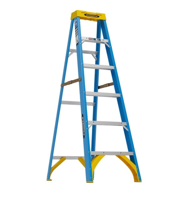 Werner, 6' Type I Fiberglass Step Ladder, 6006 - Wilco Farm Stores