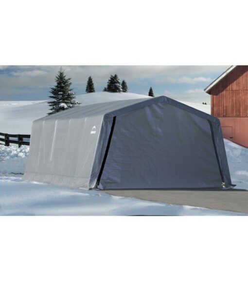 ShelterLogic, Garage-in-a-Box Peak Shelter… 20' x 8' | Wilco