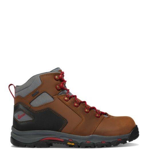 Danner, Men's Brown/Red Composite Toe Vicious Boots, 1388