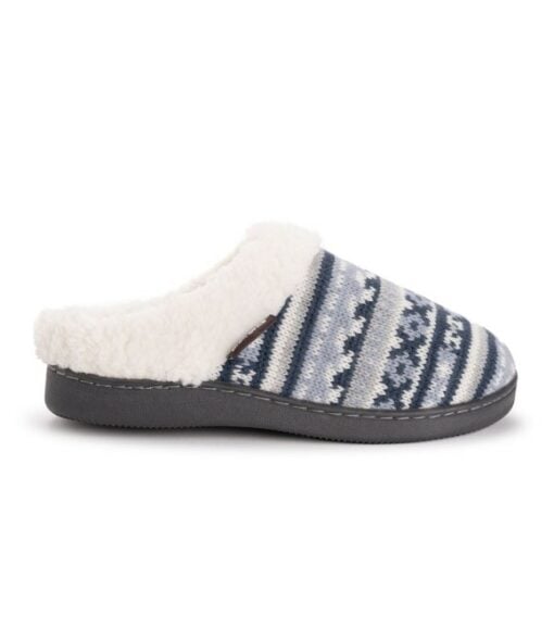 Muk luks Ladies Blue Suzanna Clog Slippers 1100244 033 Wilco Farm Stores