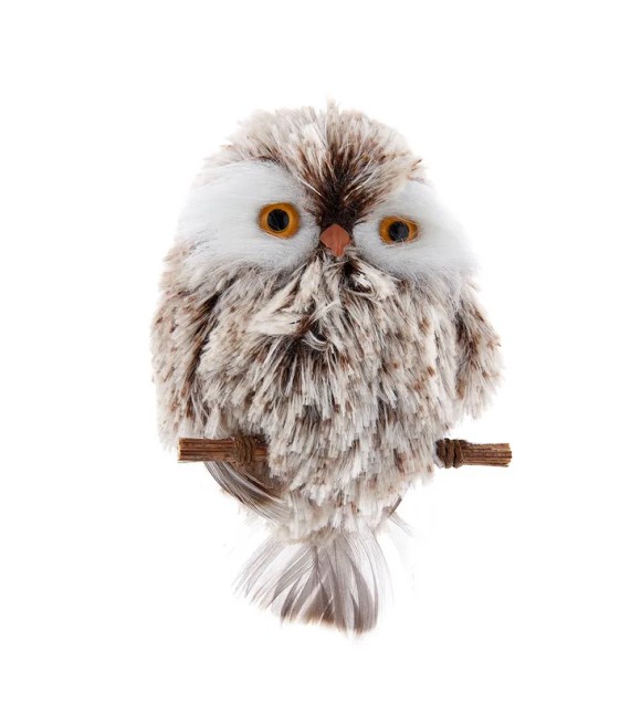 Kurt Adler, Brown/White Owl Ornament Wilco Farm Stores