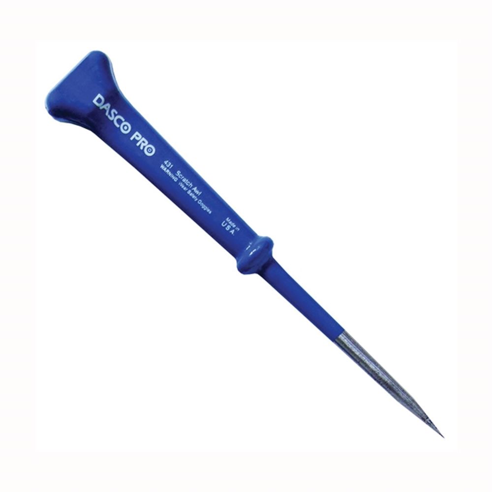 DASCO PRO 431-0 Scratch Awl, 3-1/2 in L Shank, 3/4 in Dia Shank, Steel Handle