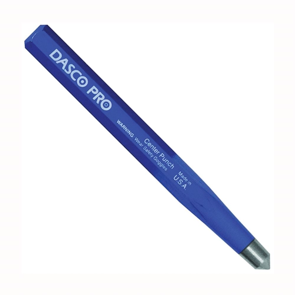 DASCO PRO 534-0 Center Punch, 1/2 in Tip, 5-1/2 in L, HCS