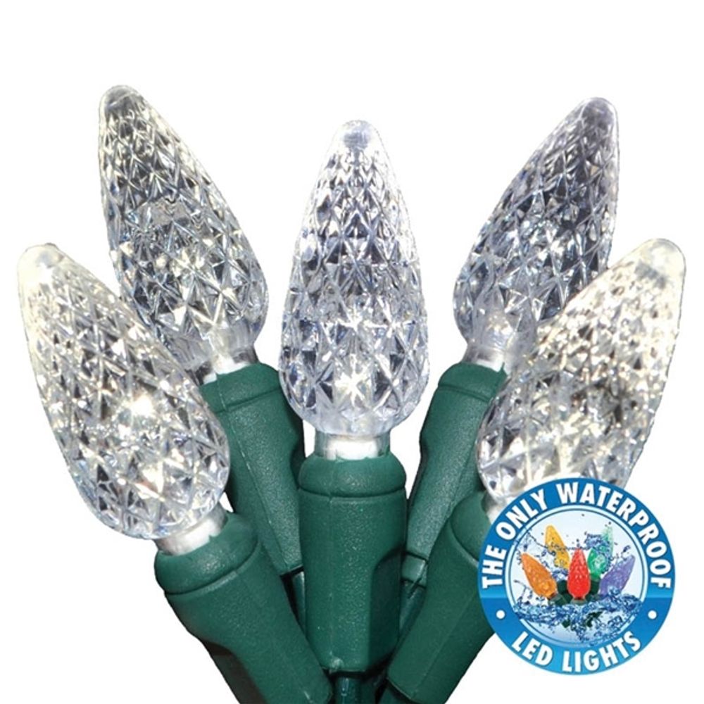 Holiday Bright Lights, Reel Light Set Pure White, LED-C6R100-PW