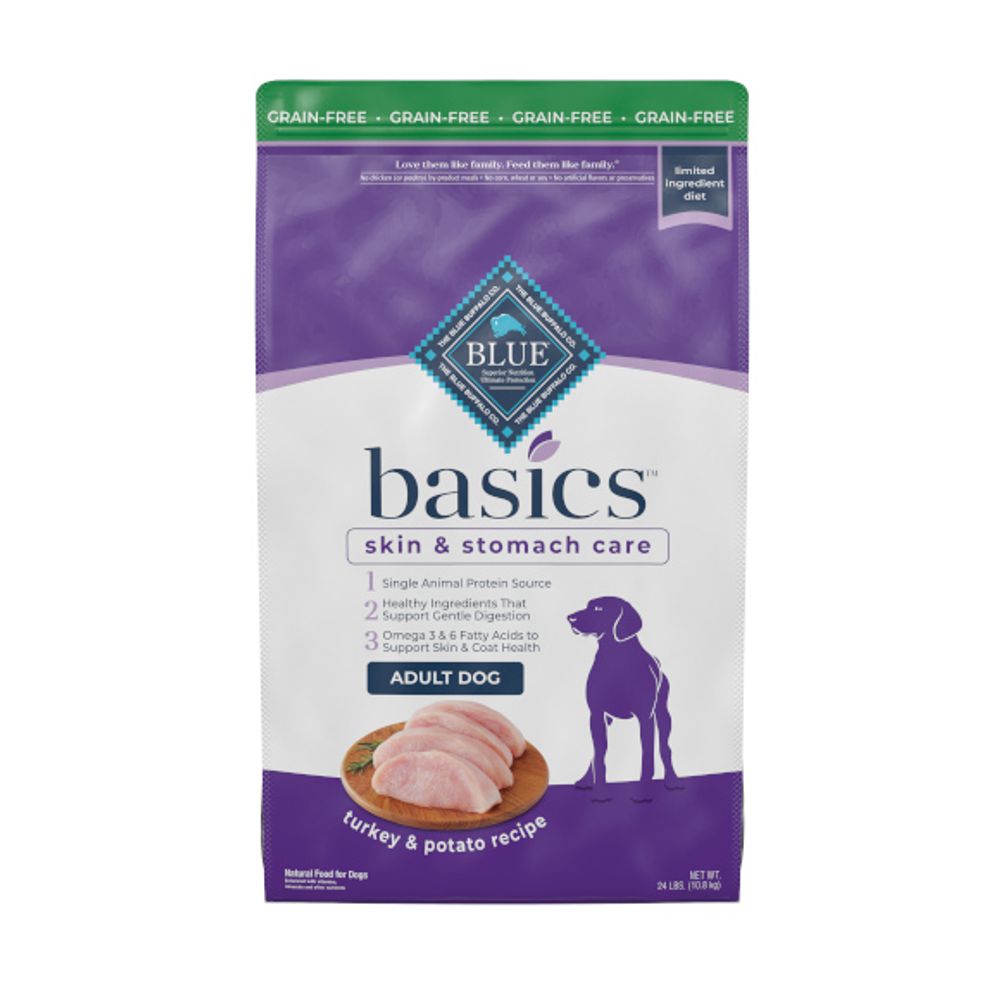 Blue Buffalo Basics Grain-Free Turkey Potato Dog Food 