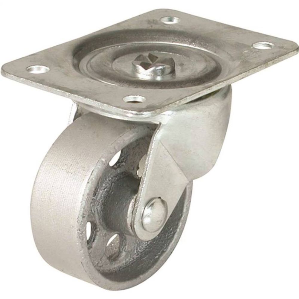 Shepherd Hardware 9780 Swivel Caster, 3 in Dia x 1-1/4 in W Wheel, 250 lb Weight Capacity, Cast Iron Wheel