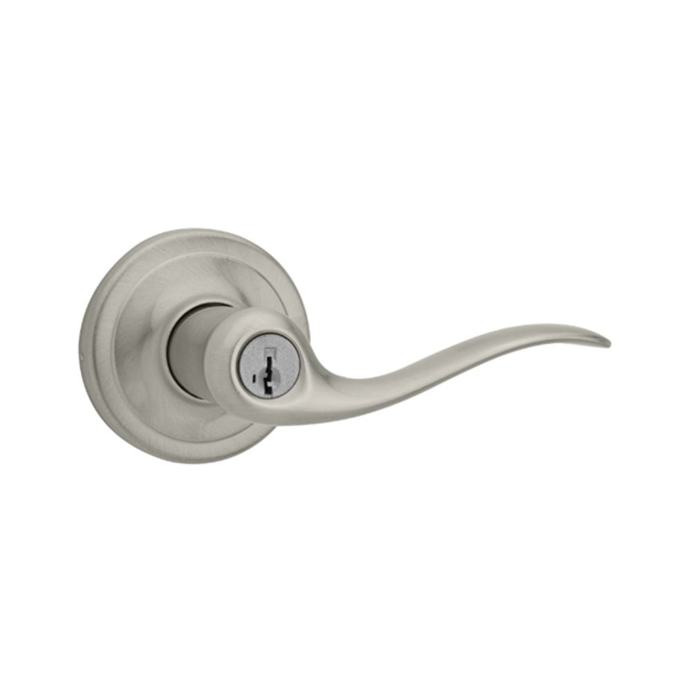 Kwikset Signature Series 740TNL15SMTCP Entry Lever Lockset, Keyed Key, 2 Grade, Satin Nickel