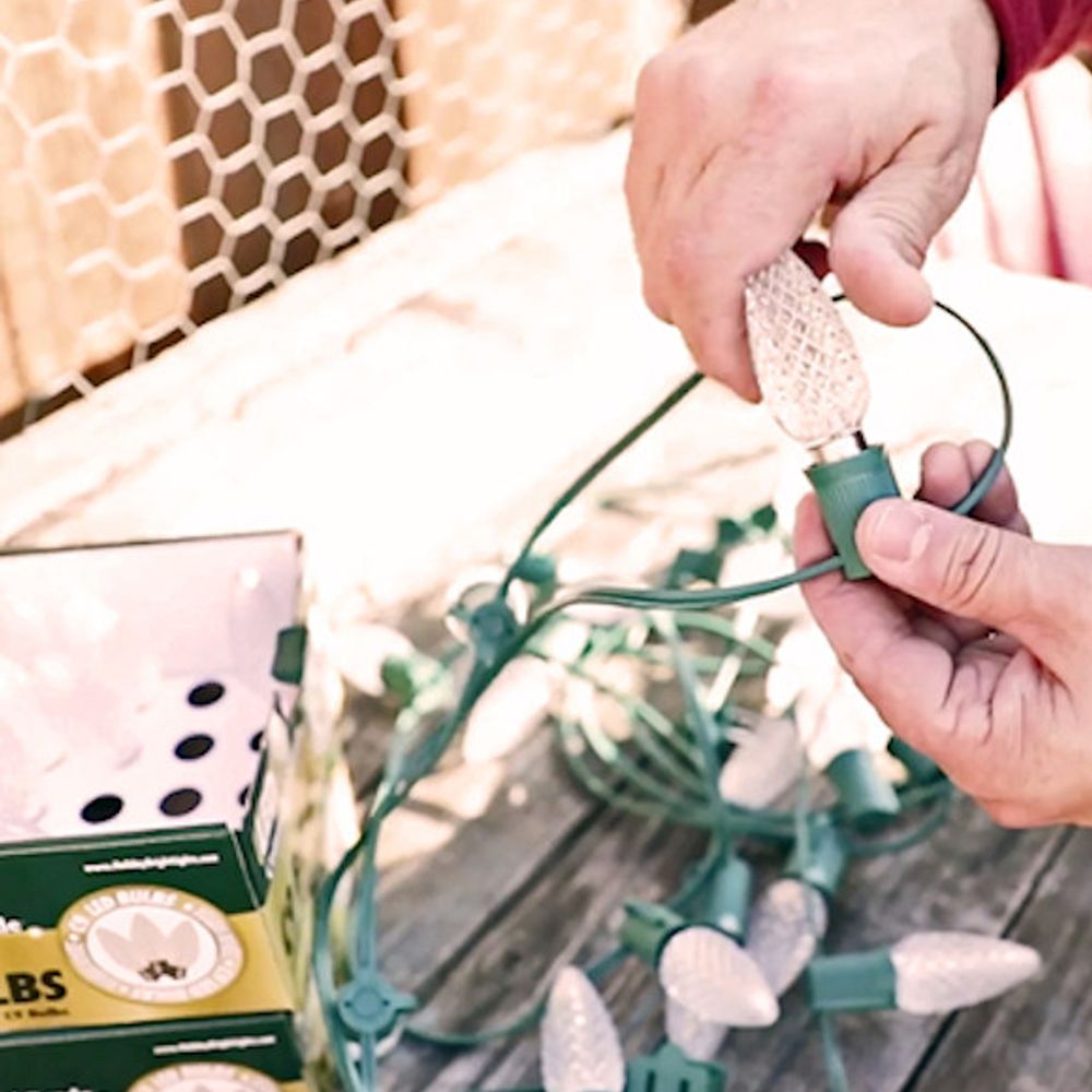 Holiday Bright Lights, Commercial Grade C9 Cut to Fit Holiday Light Strand