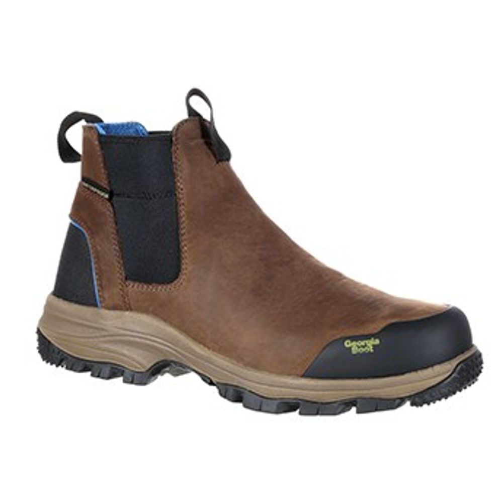 Georgia Boot, Men's Blue Collar Chelsea Waterproof Work Romeo Boot, GB00106