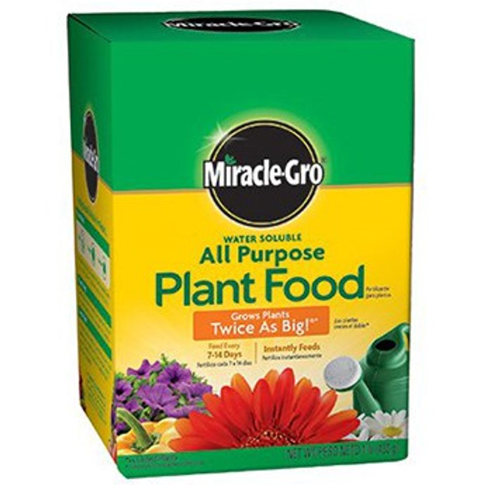 Miracle-Gro Plant Food, Water-Soluble, 24-8-16, 1 lb.