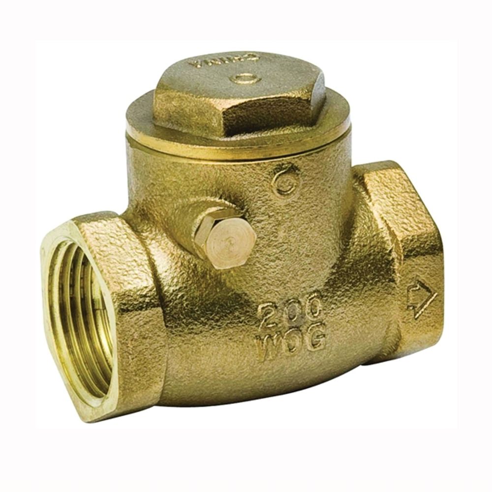 B & K ProLine 101-005NL Check Valve, 1 in IPS, 200 psi, Brass