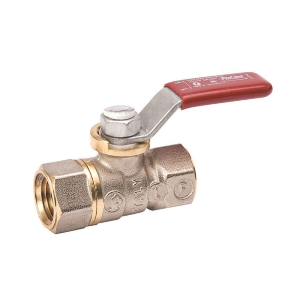 B & K 107-000NL Ball Valve, 1/8 in FPT x FPT, 2 Ports/Ways, Brass