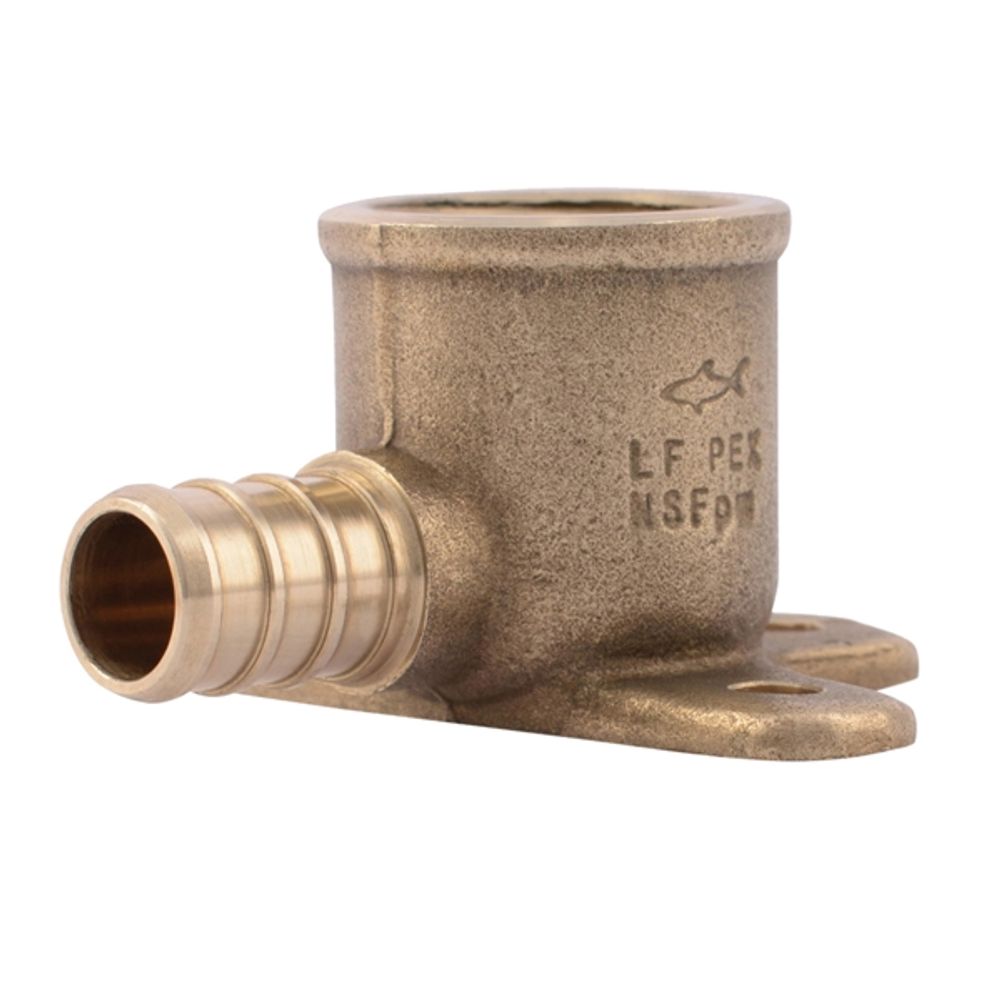 SharkBite UC334LFA Pipe Elbow, 1/2 in Barb, 1/2 in FNPT, 90 deg