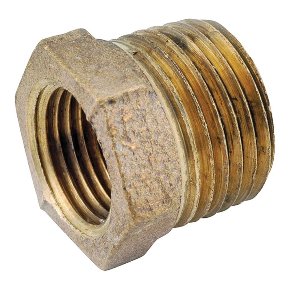 Anderson Metals 738110-0402 Reducing Bushing, 1/4 in Male x 1/8 in Female Thread